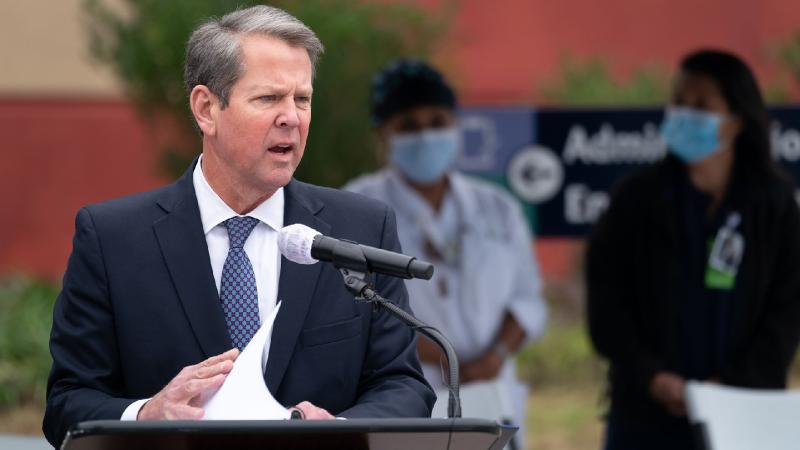Republican Georgia Gov. Kemp says pro-Trump conspiracy theorists have threatened his family