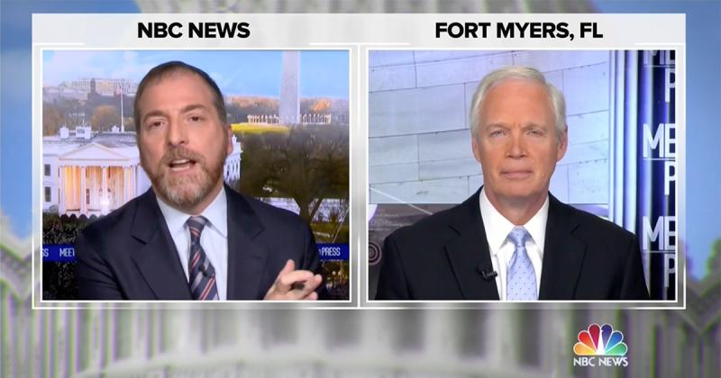 Chuck Todd Goes Off on Ron Johnson Joining Election Gambit