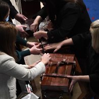 The women who saved the boxes of electoral college votes during a riot in the Capitol