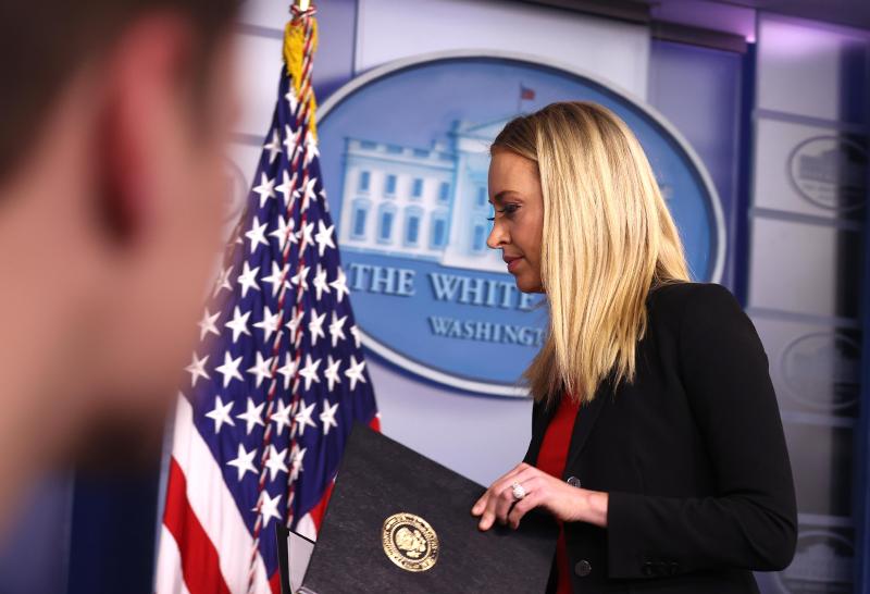 Trump's Press Secretary Kayleigh McEnany leaves White House a few days early.