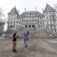 World's Saddest Trump Rally Draws Lone Protester: 'Kind Of By Myself Out Here'