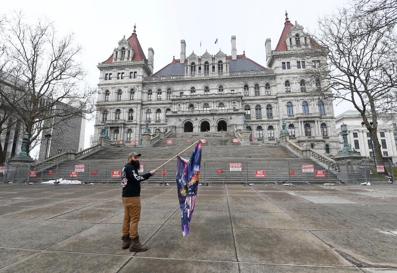 World's Saddest Trump Rally Draws Lone Protester: 'Kind Of By Myself Out Here'