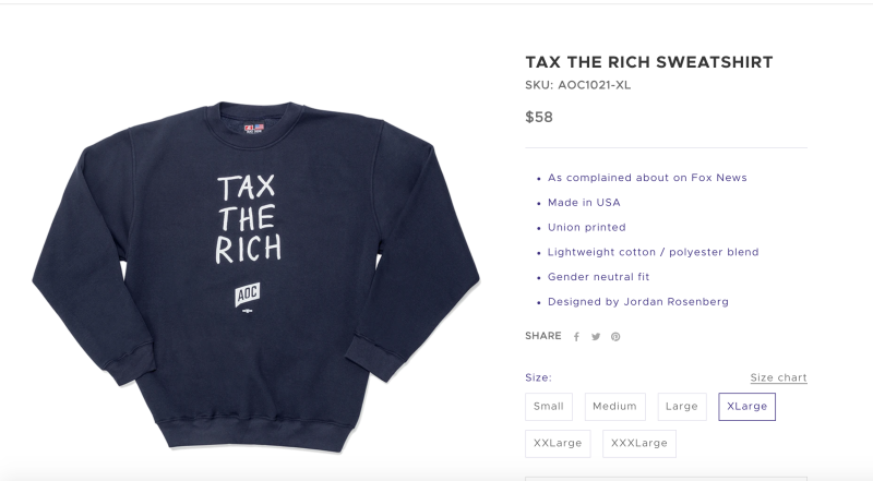 Kevin O'Leary Thinks AOC's 'Tax the Rich' Shirts Prove There's a Capitalist in Every Socialist