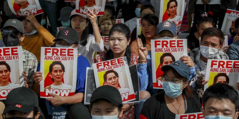 Facebook bans Myanmar military from its platforms as violent protests continue