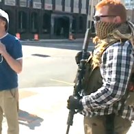 Watch Enraged Bystander Confront Armed Boogaloo Bois In Easter Protest