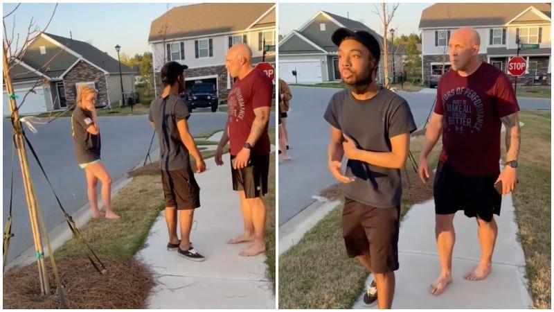 'What are you doing here? Keep walking!': Army sergeant threatens young Black man for being in his neighborhood