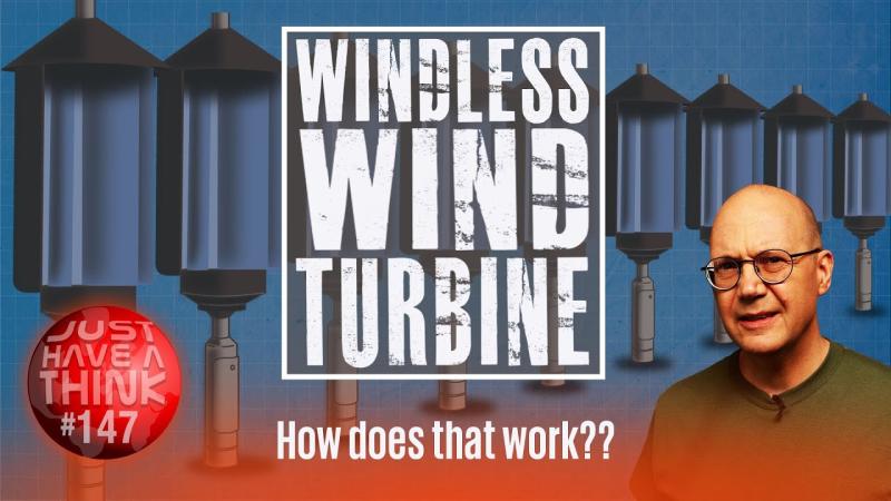 A vertical axis wind turbine without the wind! How do they do that? - YouTube