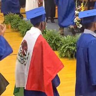 Student denied diploma after wearing Mexican flag over graduation gown