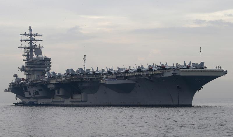 US Navy aircraft carrier USS Reagan enters South China Sea