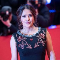Salma Hayek gets real about why her boobs keep growing