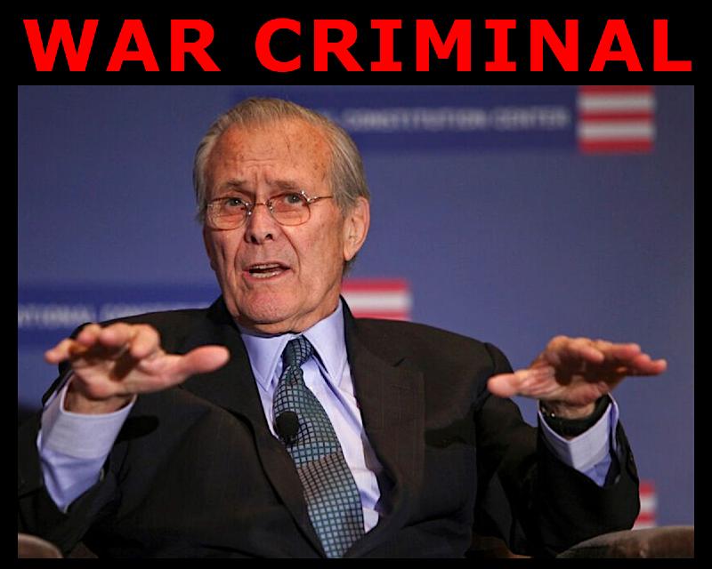 War criminal Rumsfeld dies, but his militarist legacy lives on