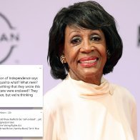 Rep Waters rants Declaration of Independence only applies to WHITE MEN