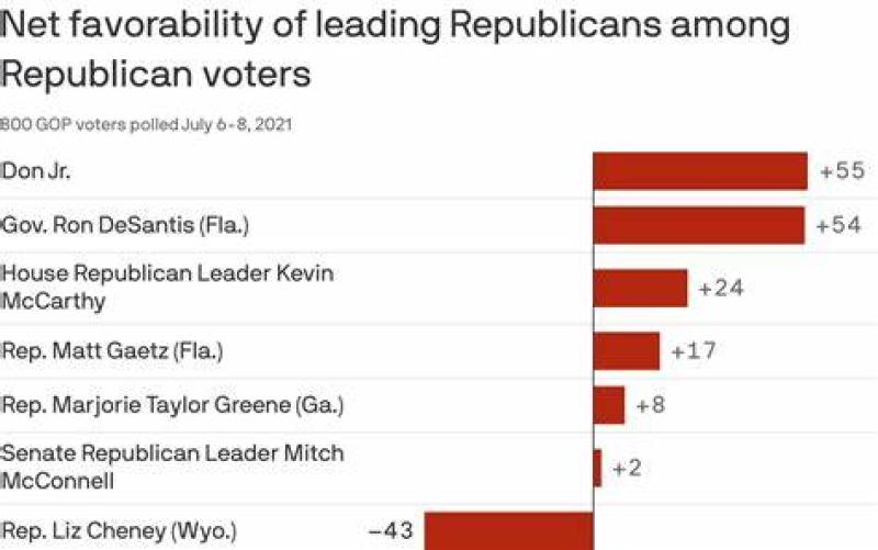 Donald Trump Jr., Ron DeSantis dominate poll of GOP frontrunners