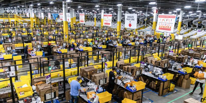 Amazon now employs almost 1 million people in the U.S. — or 1 in every 169 workers