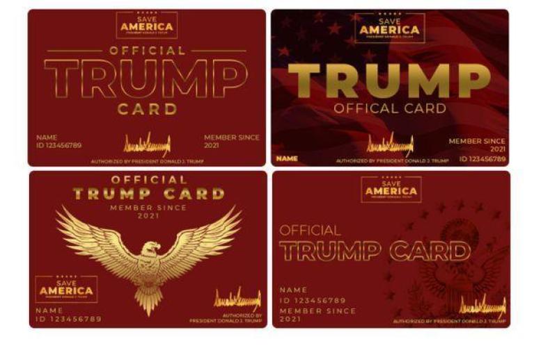 People Think There’s Something ‘Third Reich’ About Trump’s New Cards For Supporters