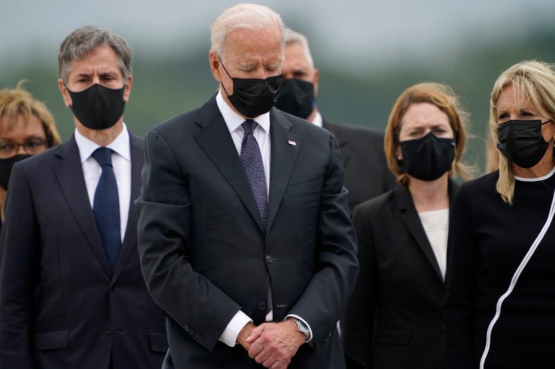 Fact check: Biden checked watch after ceremony at Dover Air Force Base