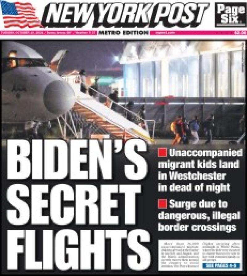 Biden secretly flying underage migrants into NY in dead of night