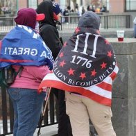 High profile Wisconsin Republicans speak at GOP meeting in front of anti-government flag 