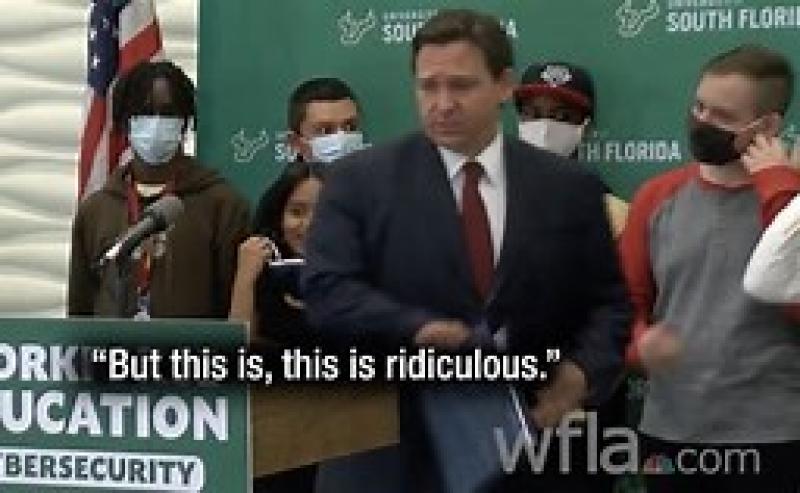 Ron DeSantis Berates Students For Wearing Masks