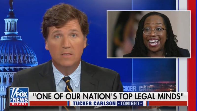 Tucker Carlson Ripped for Ketanji Jackson Brown LSAT Demand