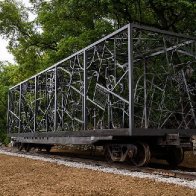 Bob Dylan unveils seven-tonne Rail Car sculpture in France