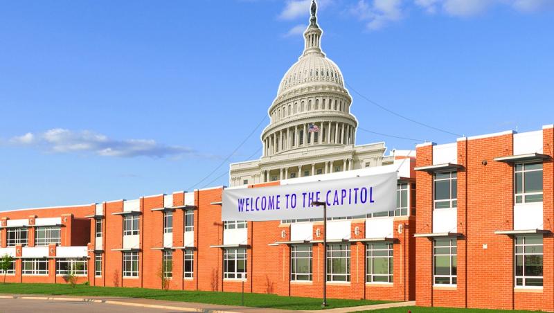 Parents Begin Disguising School Buildings As The Capitol So Congress Will Spend Billions To Protect Them