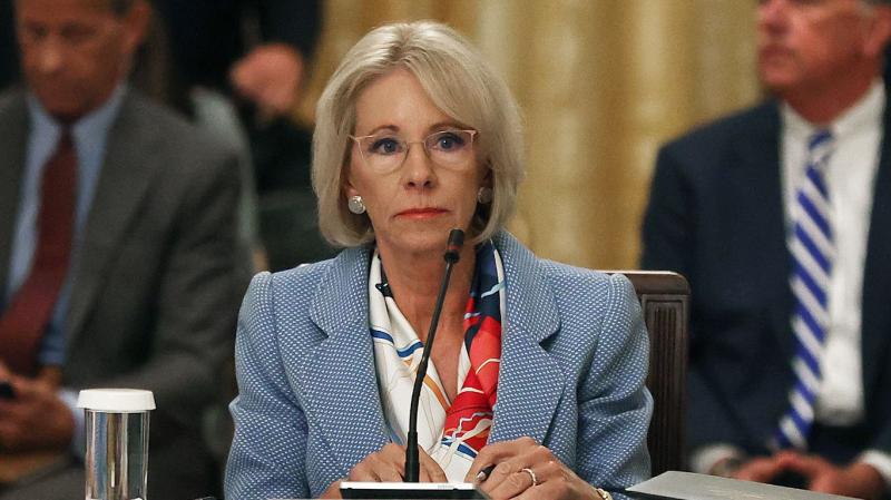 Trump's Education Secretary Betsy DeVos calls for abolishing department