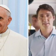 Pope takes over empty apology duties from exhausted Trudeau