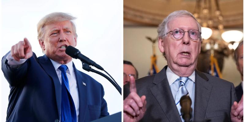 Trump Says Mitch McConnell Has 'Death Wish,' Insults Wife Elaine Chao