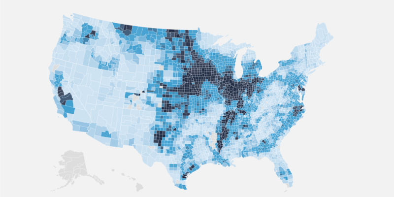 Toxic herbicides: Map showing how high exposure is by state