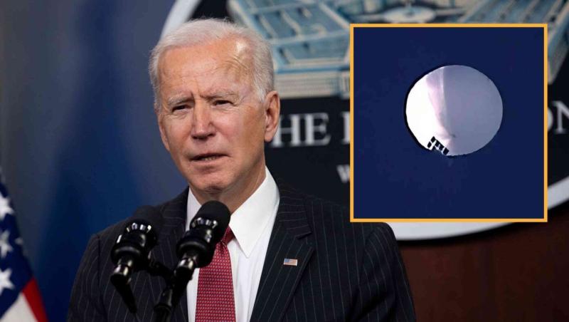 Biden Says He'll Shoot Down Chinese Spy Balloon As Soon As He's Done Letting It Spy