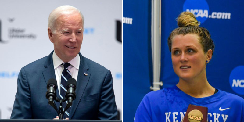 Riley Gaines shreds Biden promise to veto bill protecting women's sports: 'Catering to a radical minority' 