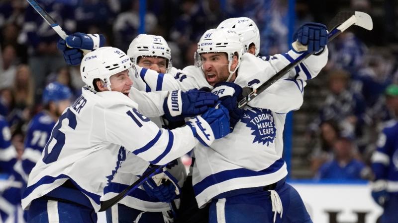 Maple Leafs advance to second round of playoffs for first time since 2004 after OT victory