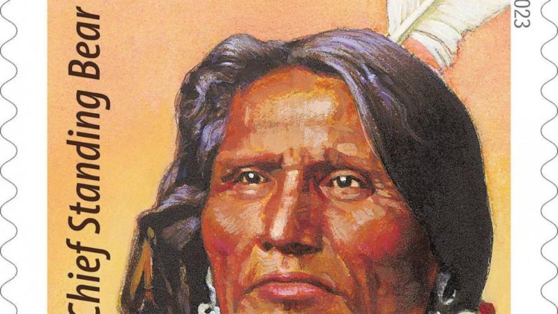 US Postal Service honors civil rights leader, Ponca tribe Chief Standing Bear, with stamp