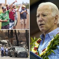 Biden recalls kitchen fire in attempt to console Maui wildfire survivors