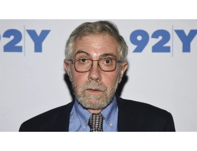 Paul Krugman insists economy is 'surreally good' after household incomes fall