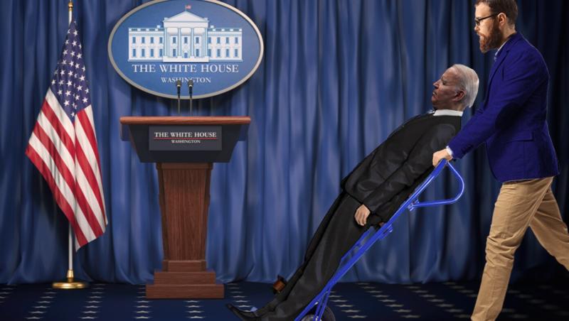 To Avoid Embarrassing Falls, Aides Will Now Transport Biden Using Presidential Hand Truck