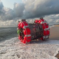 Coast Guard arrests a man trying to run a giant hamster wheel across the Atlantic