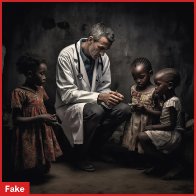 AI was asked for images of Black African docs treating white kids. How'd it go? : Goats and Soda : NPR