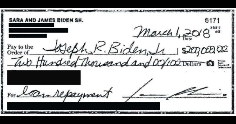 'We Found Some': Oversight Chair Highlights Suspicious Direct Payment Made To Joe Biden