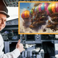 Alaska Airlines Pilot Heroically Saves Plane From Crashing Into Dirigibles Flown By Warring Factions Of Machine Elves