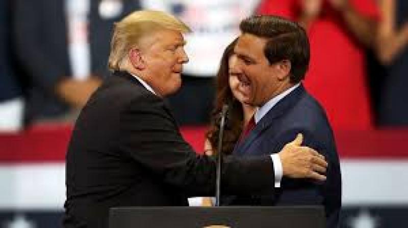 Beleaguered DeSantis falls further behind Trump in Florida, poll shows