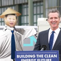 Californians Set Up President Xi Dummy So Newsom Will Keep The Cities Clean All The Time