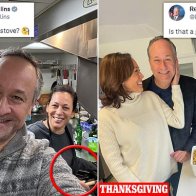 Kamala Harris is roasted for posting picture next to a gas stove AGAIN on Christmas Day - after Biden administration considered banning them over health concerns | Daily Mail Online