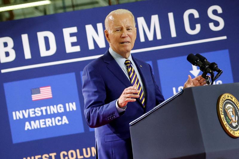 Biden slams Trump for saying he hopes economy crashes in 2024