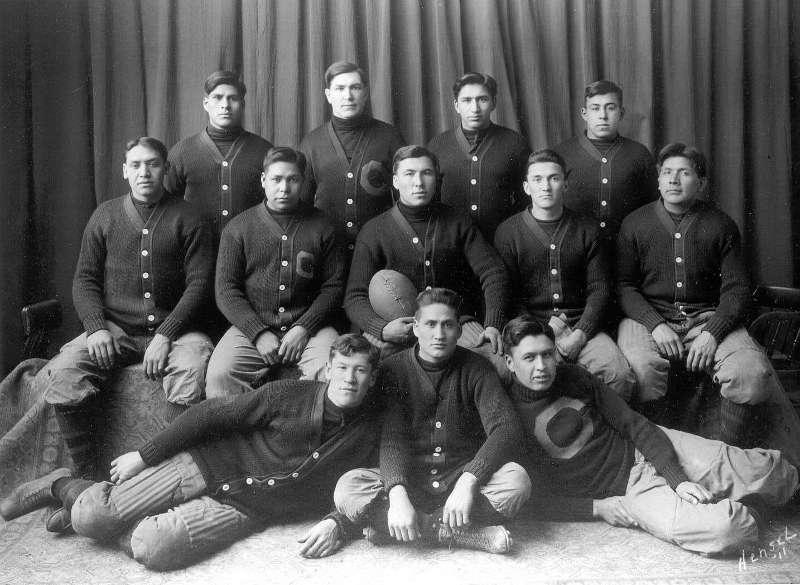 The Real All-Americans Carlisle Industrial Indian School Football Team.