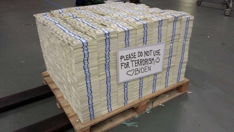 Biden Retaliates Against Iran By Attaching Note To Pallet Of Cash That Says 'Please Do Not Use For Terrorism'