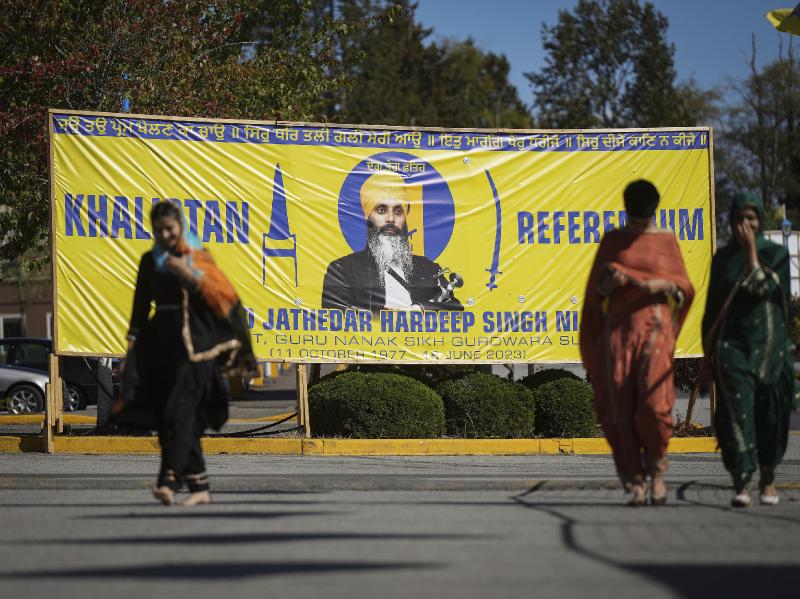 Canadian police arrest 3 suspects in the slaying of a Sikh separatist leader