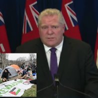 Doug Ford denounces university encampments after mistaking tents for affordable housing