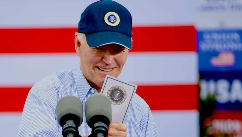 What Luck! Biden Finds Prewritten Answer To A Completely Spontaneous Press Question Right On His Note Card